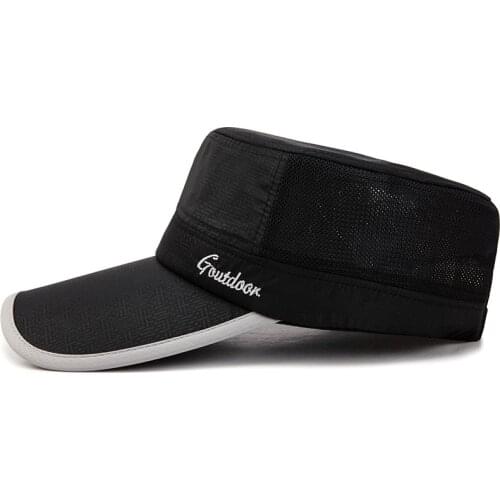 Summer Travel Climbing Hiking Cycling Fishing Thin Quick Drying Baseball Cap Men Women Outdoor Sports Lengthened brim Hat A168