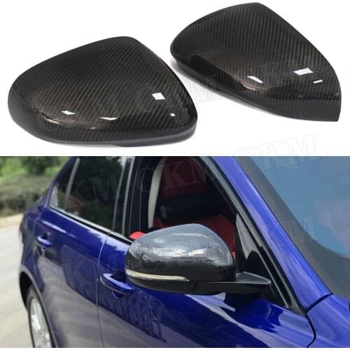 Carbon Fiber Rearview Mirror Covers Replacement Style for Jaguar XF 2011 - 2018 XE 2015 - 2018 XJ 2010 - 2018 XK 2009 - 2013