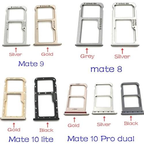 For Huawei Mate 8 9 10 Lite Pro Micro Nano SIM Card Holder Tray Slot Holder Adapter Socket Repairs