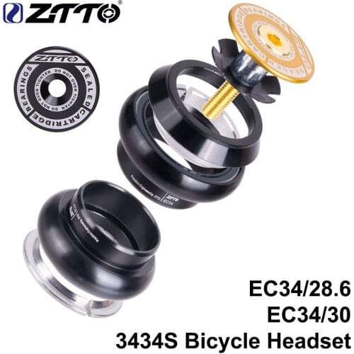 3434S Bicycle Headset MTB Road Bike 34mm EC34 CNC 1 1/8 28.6 Straight Tube fork Internal 34 Conventional Threadless Bike Headset