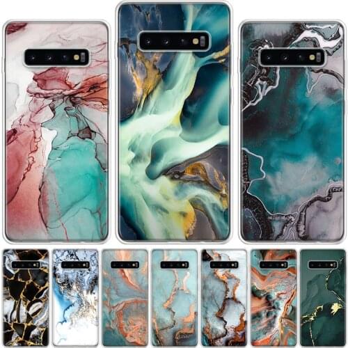 Geometric Marble Phone Case For Samsung Galaxy A51 A71 A50 A70 A80 A90 A01 A6 A7 A8 A10 A10S A20S A20E A30 A40 Plus Cover