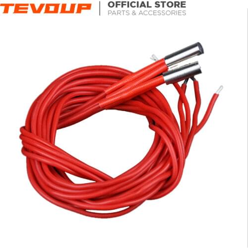 Homers/TEVO cartucho calefactor para impresora 3D cartucho de 6x20MM, 12V/24V, 40W con cable de 100CM, para impresora 3D PT100