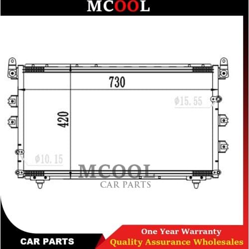 FOR Air Conditioning condenser NEW A/C CONDENSER FOR TOYOTA SEQUOIA 2001-2007 88460-0C030 88460-0C080 TO3030140