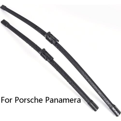 Car Windshield Wiper Blades For Porsche Panamera from 2013 2014 2015 2016 2017 Car Windscreen wiper Rubber