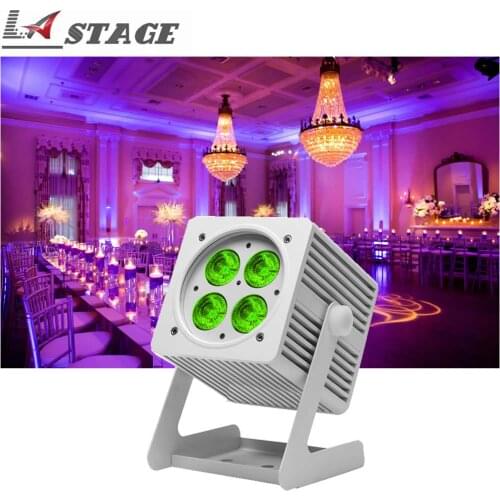 Hot-Sale Wedding 4 18w RGBWA UV Battery Powered Wireless Slim Uplight Par LED