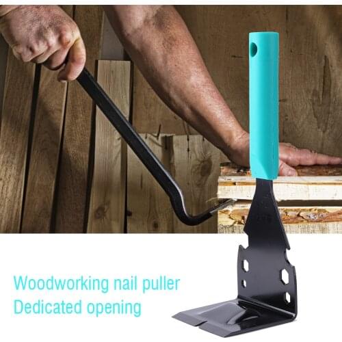 Multifunctional Wood Nails Tile Trim Molding Pry Bar with Handle Portable Trim Puller Removal Household Hand Tools