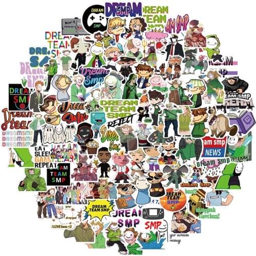 10/30/50/100Pcs Cartoon Anime Dream Smp Stickers Graffiti Luggage Guitar Fridge Laptop Waterproof Decal Sticker for Kids