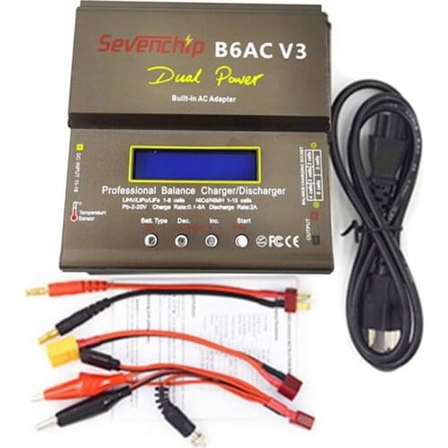 2020 New 80W B6AC V3 Smart Digital Balance Charger For RC Helicopter Re-peak NiMH NiCD LiHV NiCd PB Li-ion Battery Charger