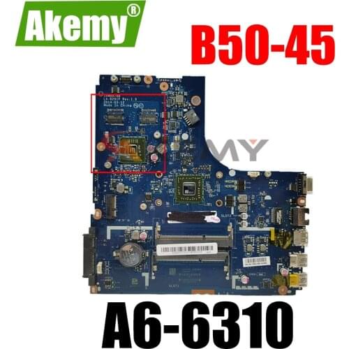 NEW. B50-45 MAINBOARD.ZAWBB LA-B291P FOR LENOVO B50-45 LAPTOP MOTHERBOARD , A6-6310 PROCESSOR+GPU