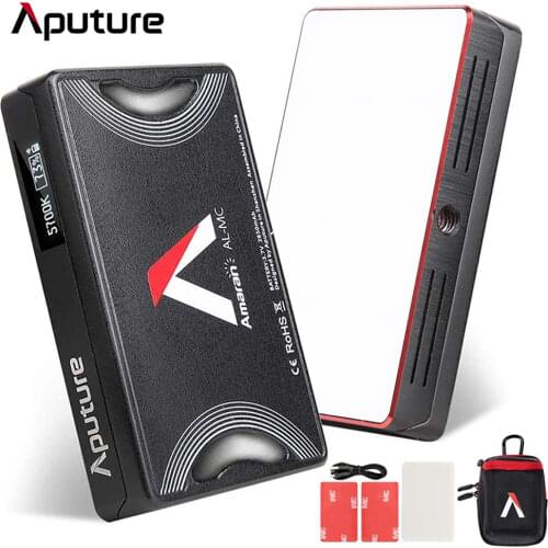 Aputure AL-MC Photography Lighting Portable LED Light 3200K-6500K RGB Lighting Video Light Selfie For Canon Nikon Sony Studio