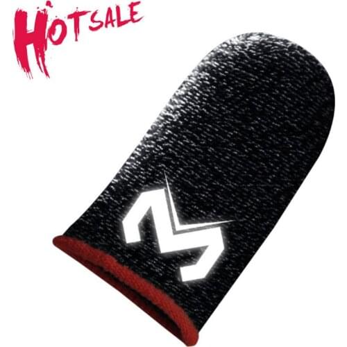 2pcs Finger Cover Breathable Game Controller Finger Sleeve For Pubg Sweat Proof Non-Scratch Touch Screen Gaming Thumb Gloves