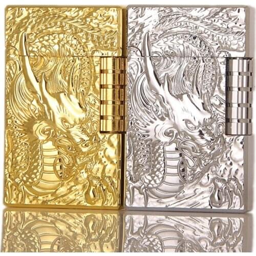 2021 Portable NEW Butane Gas Lighter Square Metal Sideslip Mini Flint Cigar Lighters Smoking Accessories Mens And Womens Gifts