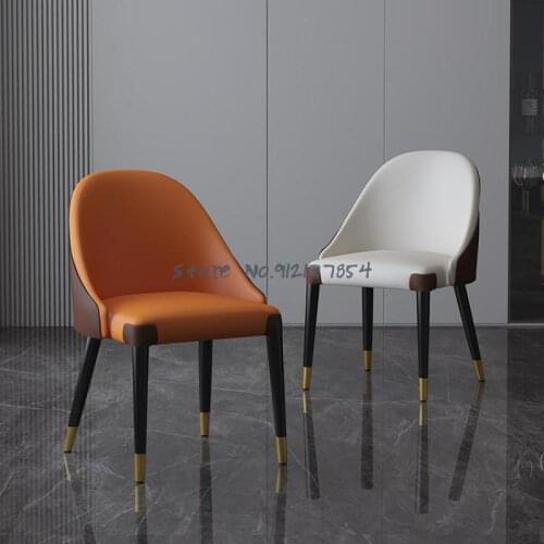 Nordic dining chair home ins negotiation chair designer makeup chair modern minimalist light luxury backrest chair home stool