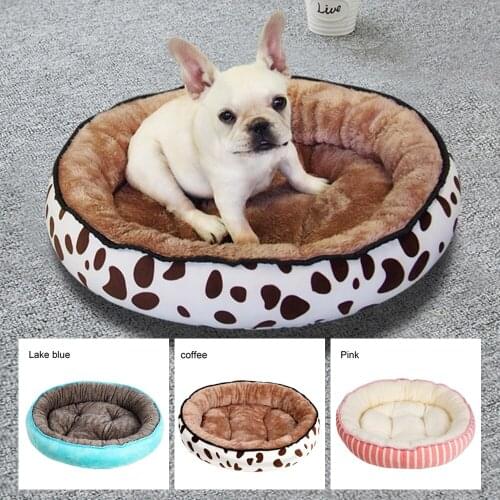 Super Soft Pet Bed Kennel Dog Bed Round Cat Winter Warm Long Sleeping Bag Puppy Plush Cushion Mat Portable Cat Supplie S/M/L/XL
