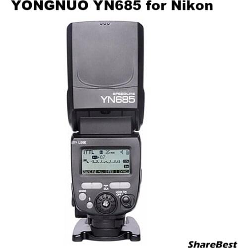 YONGNUO i-TTL Speedlite YN685 YN685N (YN-568EX Upgraded Version) Flash for Nikon DSLR + YN622N-TX Flash Trigger