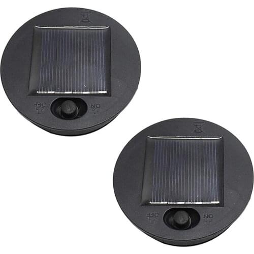 2Pcs Solar Lights Replacement LED Solar Panel Lantern Lid Lights Bulb Replacement Part for Hanging Lanterns Light Decor