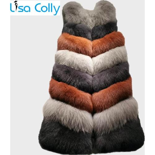 Womens Sleeveless Faux Fur Vest Thick Warm Fake Fox Fur Coat Waistcoat Warm Furs Vest Jacket Coat Outwear
