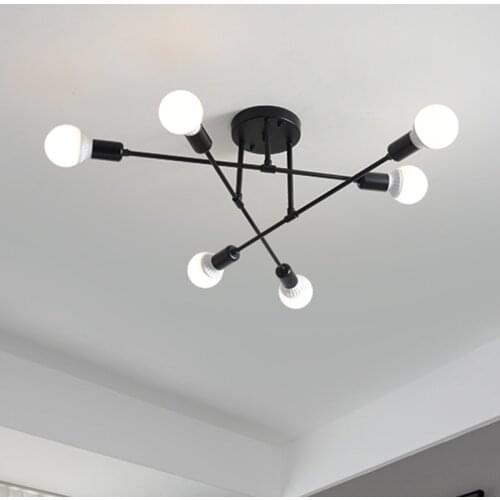 Gold black pendent lights E27 Bedroom Living Room Decoration Ceiling Lamp Restaurant Indoor pendent lamp kitchen LED Lighting