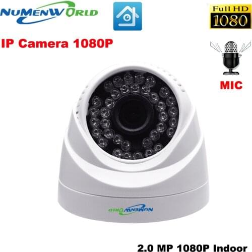 2.0MP network IP cam 1080P HD Built-in microphone CCTV Video surveillance dome security IP camera ONVIF day/night indoor webcams