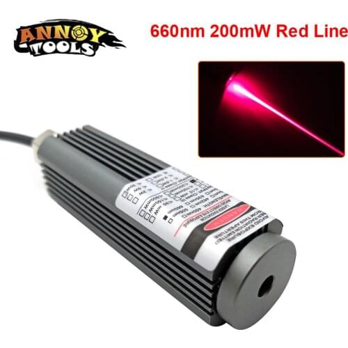 200mW 660nm Red Line laser Module Laser With Focusing DIY Engraving Machine Waterproof Laser Head