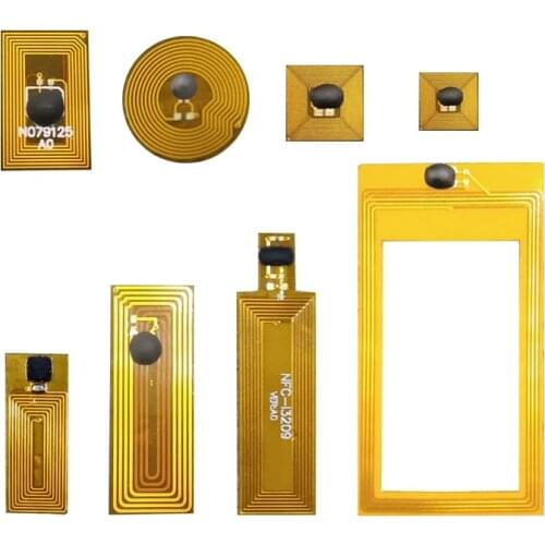 5mm*5mm Anti-Metal Mini Ntag213 NFC Tag 13.56MHZ FPC Sticker With RFID Micro Chip 144 Bytes 1mm Reading Range