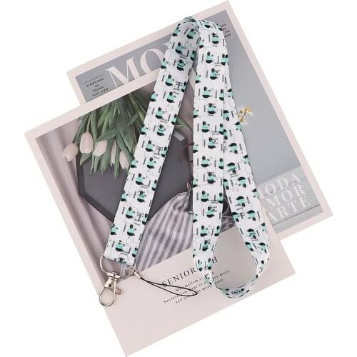 Flyingbee High Quality Sheep Painting Art Key Chain Lanyard Neck Strap For Phone Keys ID Card Creative Personality Lanyard X2243