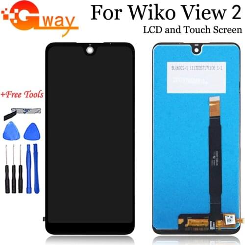 For Wiko View 2 LCD Display and Touch Screen Digitizer Assembly Spare Parts Black+Tools For Wiko View 2 W_C800 C800 LCD