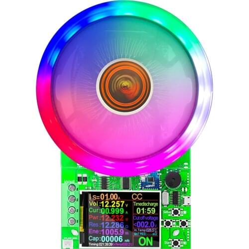 Electronic Load Tester 4-Wire Digital Color BT Connection Wireless or Wired Control Electronic Adjustment Constant Load Meter