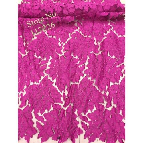 French Lace Embroidery Fabric African tulle Lace Fabric High Quality polyester lace fabric for women dress