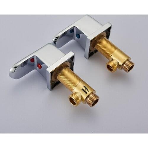 Hot And Cold Water Chrome Brass Switch Valve For Basin Faucet Shower Mixer Bathtub Set Faucet Bath Faucet Control Valve
