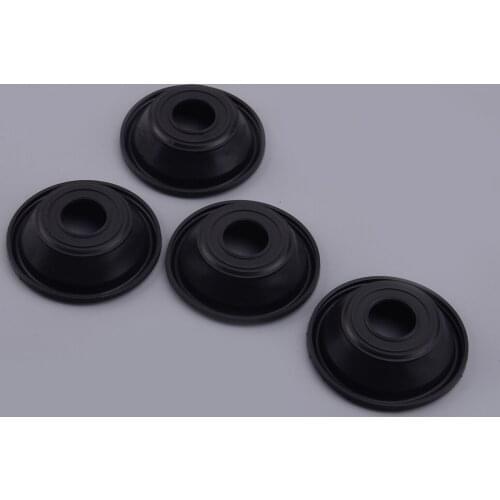 4Pcs Black Carburetor Plunger Diaphragm Membrane Rubber Motorcycle Fit For Kawasaki ZR7S ZR750 2000 2001 2002 2003 2004 2005