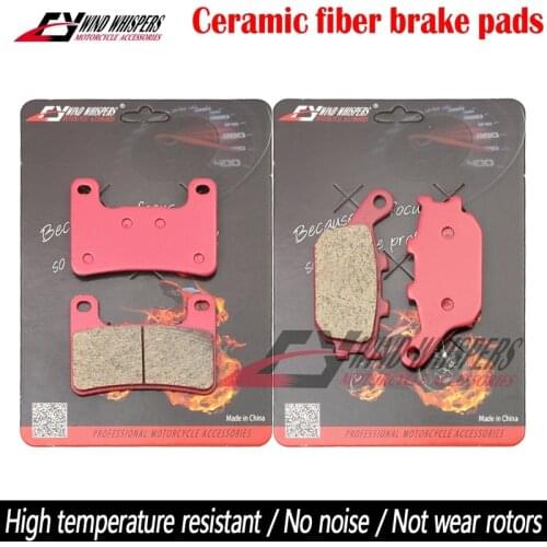 Front Rear Brake Pads For Kawasaki KLE 250 KLE250 95-01 KLE 500 KLE500 91-07 ZR 250 Ballus ZR250 ZZR EX ZZR250 EX250 90-02 GPZ