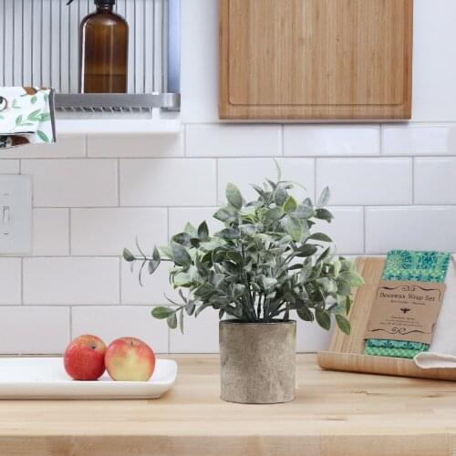 3 PCS 1 Set Bonsei Artificial Plants Fake Plant Home-Decoration Office Staff