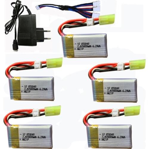5pcs Lipo battery Lithium for 9300 9301E 9302E 9303E 9034E 9305E 2.4G 1:18 Remote Control 4WD High-speed Off-road RC Car