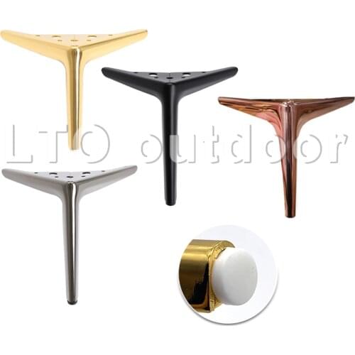 Metal Legs Furniture Iron Triangular Straight Support 12/ 15/ 18cm Cabinet Wood Table Feet Furniture Accessories