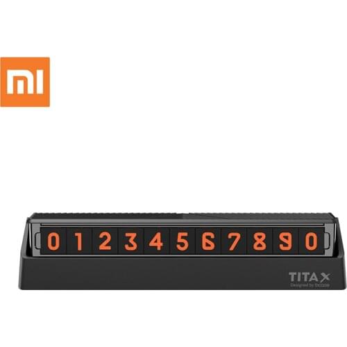 Xiaomi mijia Bcase TITA X Share To Bcase Flip Type Car Temperary Parking Phone Number Card Plate Mini Center console