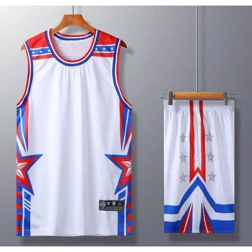 Men Basketball Jerseys Set Uniform Sport Kit Clothing Volleyball Basketball Shirts Jersey Suit Team Personalized Custom Printing