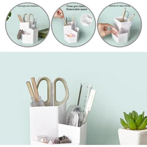 Pencil Cup Practical Creative Pen Pencil Organizer Accessories Nordic Style Saving Space Stationery Case