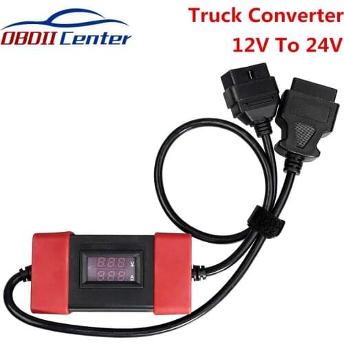 12V To 24V Truck Converter Heavy Duty Truck Diesel Connector Cable Work For X431/Easydiag2.0/3.0/Golo 3 Scannner Adapters