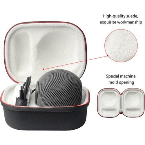 Portable Storage Bag For HomePod Mini Smart Speaker Shockproof Anti-fall Travel Carrying Case Sound Box Protective Cover Shell