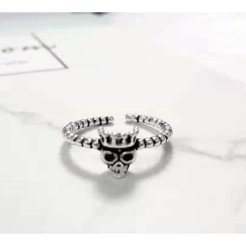 Bohemian Vintage Skull Rings For Women Charm Ring Party Wedding Fashion Jewelry Gifts