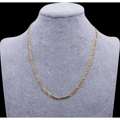 Wando 3-1 50CM Gold color necklaces pendant For Man Women Girl Twist coin chain Giving Friend gifts Party wear Jewelry