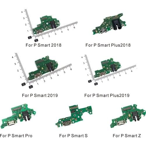 USB Charging Dock Port Socket Jack Connector Charge Board Flex Cable For Huawei P Smart Plus 2018 S Z P Smart Pro + 2019 Circuit