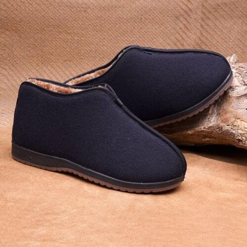 EU39~EU48 Winter Warm High Quality Shaolin Monk Kung Fu Shoes Leisure Taoist Tai Chi Sneakers