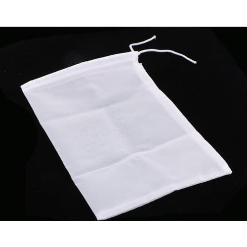 1 Pcs Milk Coffee Juice Reusable Nylon Mesh Strainer Filter Bag 15x20cm Durable Nylon Fine Mesh Straining Bags