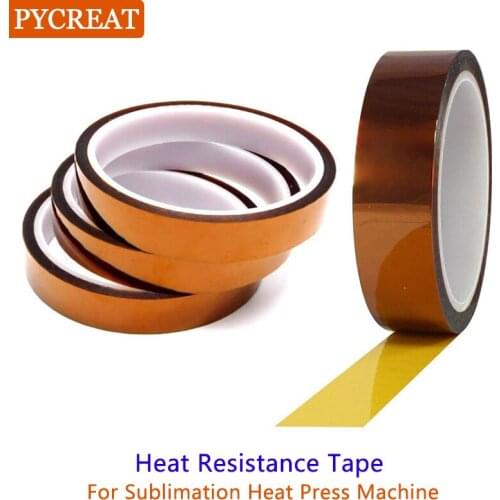 10 Rolls Heat Resistant Tape for 3d Sublimation Heat Press Tape Thermal Tape for Sublimation Blanks Moible phone case bag