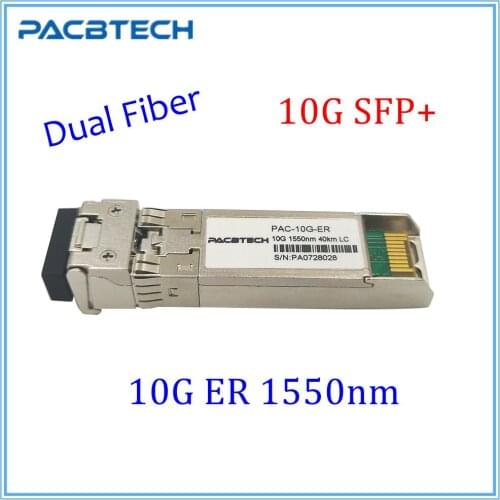 10G SFP+ Transceiver ER 40km 1550nm Dual Fiber LC Connector Switch SFP Module 10G Fiber Optical Module Router Switch