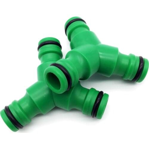 20 Pcs 1/2' Quick Fit Irrigation Connector Y Type 3 Way Garden Hose Connector Garden Hose Fittings Pipe Connector Water Fittings