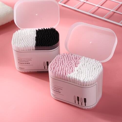 300Pcs Ear Clean Stick Eyelash Extension Glue Tool Disposable Cotton Swab Jewelry Clean Stick Cosmetics Tools