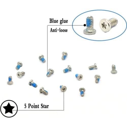 5-100pcs M1 M1.2 304 Stainless Steel Five Torx 5 Point Star Flat Head Screw Lock Screw Laptop Notebook Computer Repair Tool